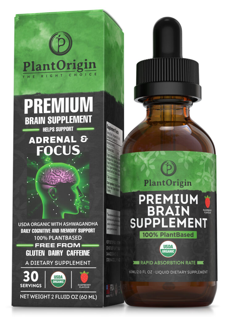 PlantOrigin USDA certified organic and plant-based premium brain supplement can help with nighttime relaxation and is designed for cognitive enhancement, mental clarity, stress relief, and anxiety support. It contains ingredients traditionally used to support stress management, cortisol regulation, focus, learning, memory, and overall mental wellness.

This supplement is USDA certified organic, 100% plant-based, vegan, kosher, made in the USA in a certified organic facility, contains no coffee or alcohol, and is third-party tested. Its ingredients include ashwagandha, ginkgo biloba, ginseng, astragalus, Rhodiola, wood betony, and licorice.